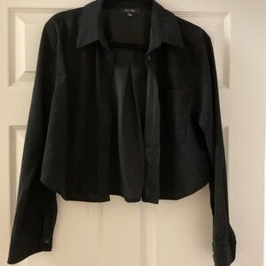 Love Tree Women's Black Cropped Blazer